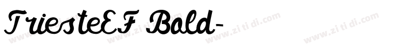 TriesteEF Bold字体转换